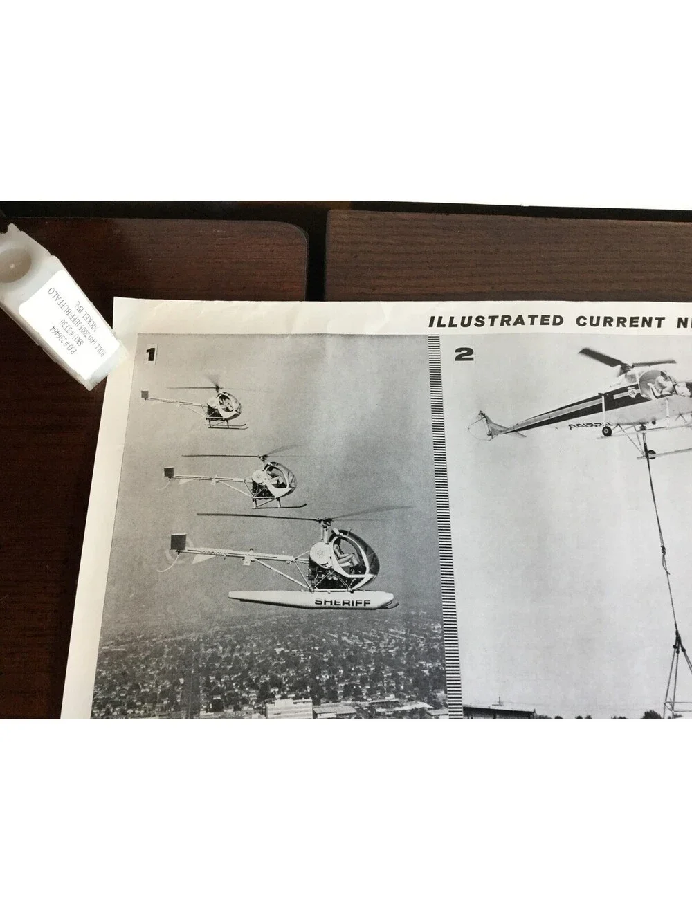 Illustrated Current News Photo - Helicopters Whirly Birds Los Angeles Police